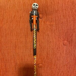 Vintage Halloween Candy Stick with Skeleton Climber